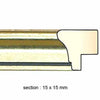 Baguette d'encadrement en bois de qualité